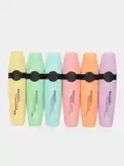 Текстовыделители Brauberg Delta Pastel набор 6 цветов, пастельные маркеры, линия 1-5 мм