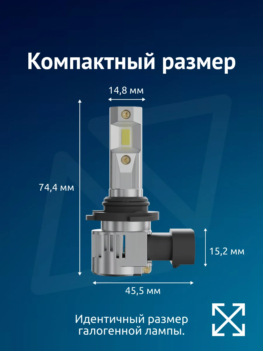 Светодиодные лампы автомобильные iBOX VEGA HB4