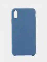Голубой чехол iPhone XS Max Silicone case