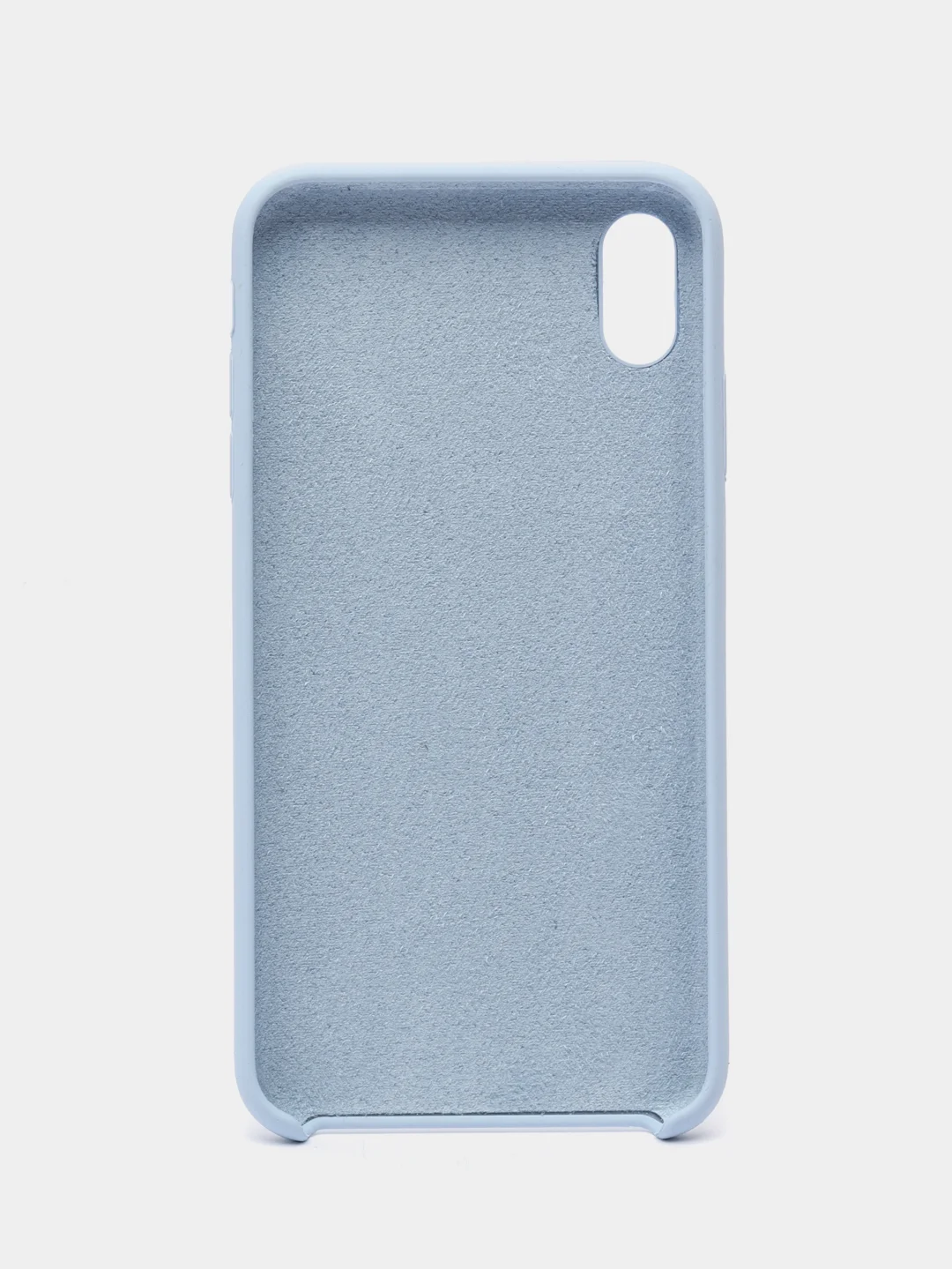 Небесно-голубой чехол iPhone XS Max Silicone case