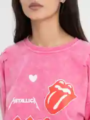 Розовый женский свитшот