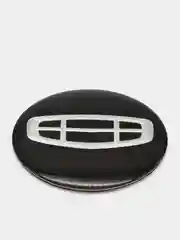 Черный наклейки на диски, колпаки Geely Emgrand сферические изогнутые, 4 штуки