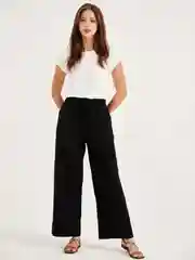 Угольный брюки женские летние клеш, палаццо, широкие, кюлоты