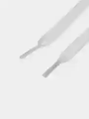 Молочный шнурки для обуви, плоские, 60,80,100,110,120,130,140см белые/черные
