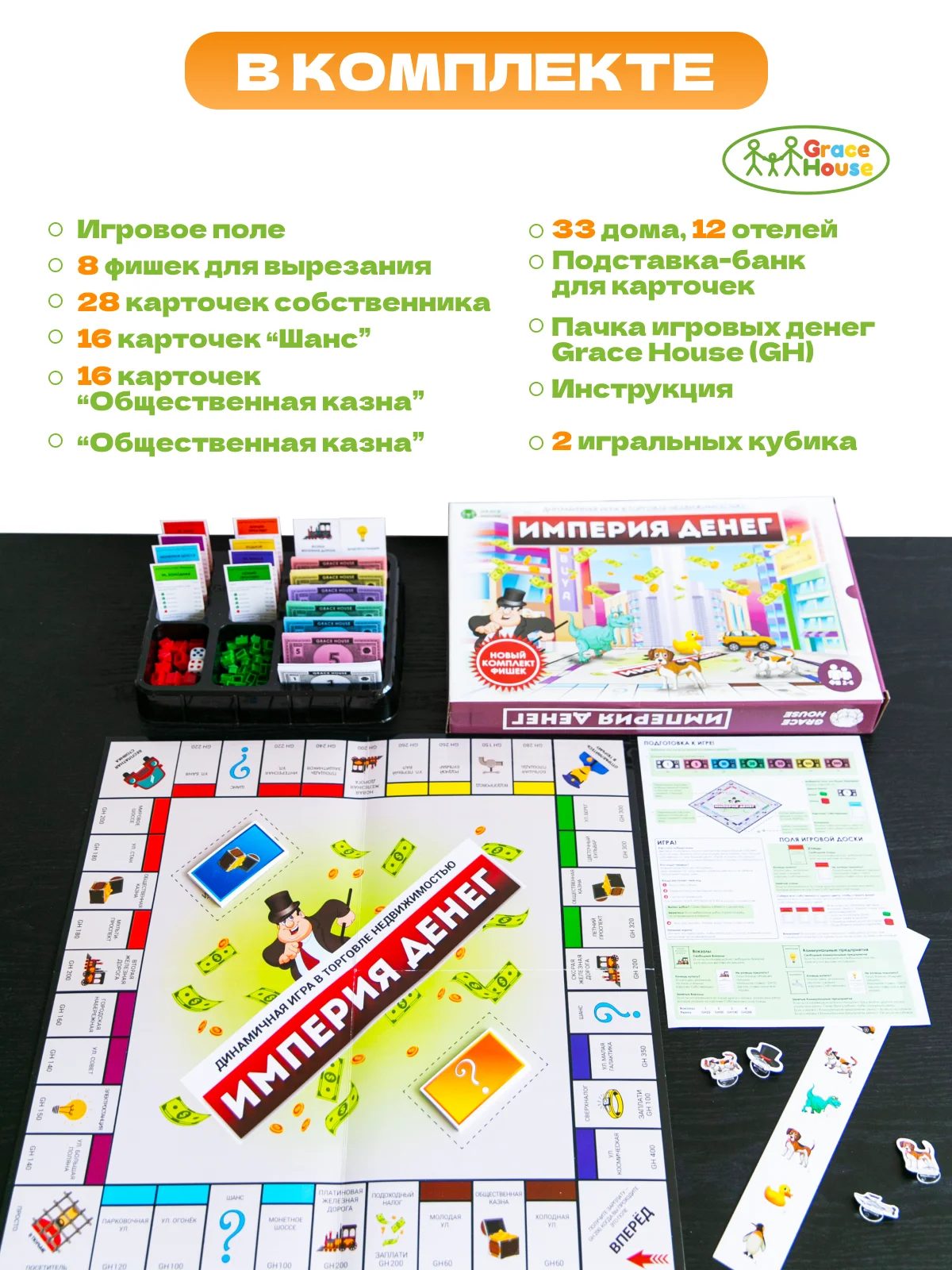 Красный монополия "Империя денег" Настольная игра для детей