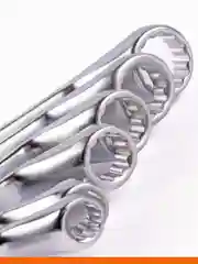 Серебряный набор накидных ключей для автомобиля и дома, 6 шт.