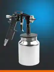 Краскопульт пневматический нижн металлич бачкок 1.0л