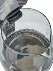 Черный чайник электрический стеклянный, из нержавеющей стали, 1500 Вт, объем 2.0 л