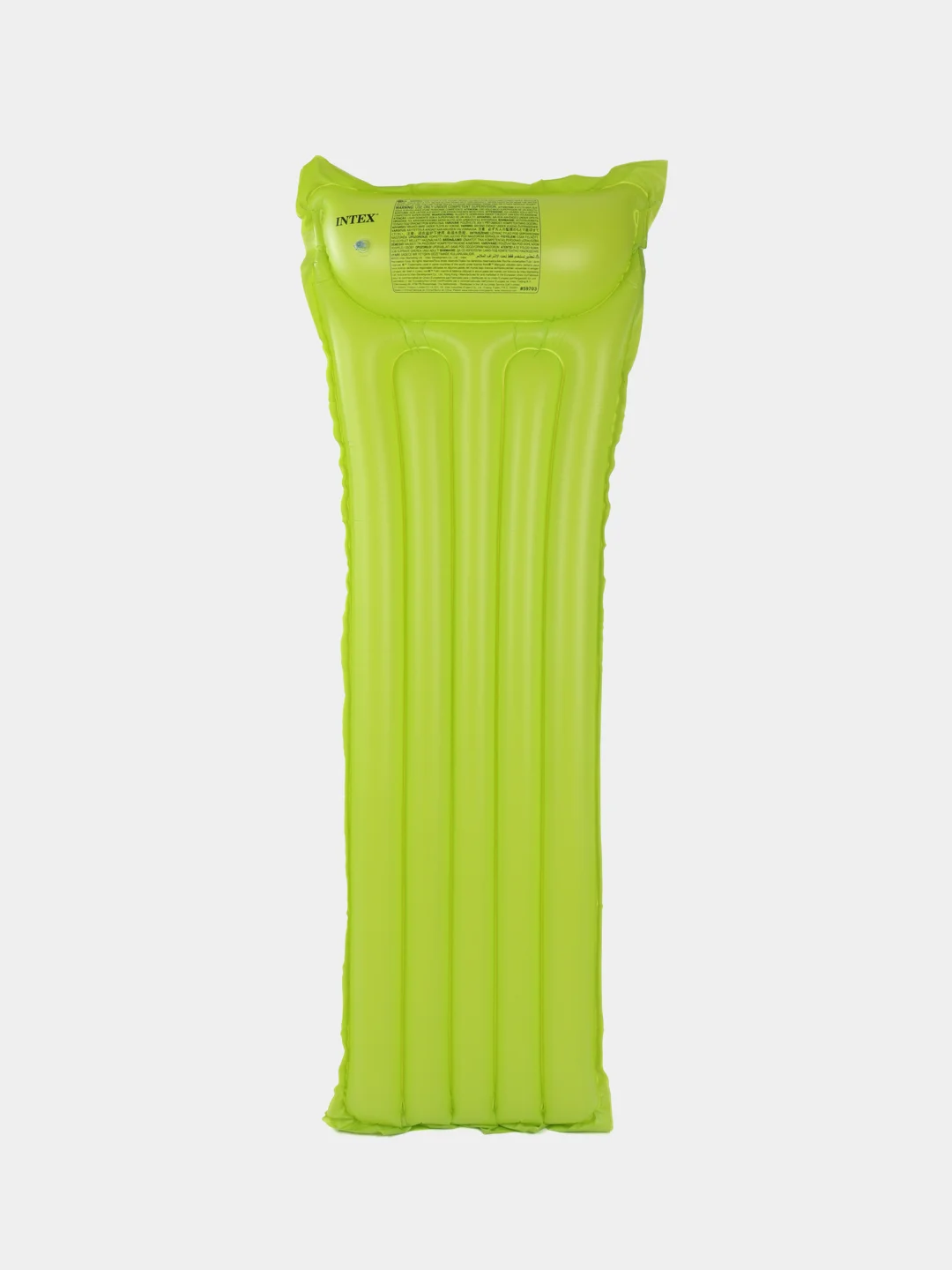 Лайм надувной матрас для плавания "Неоновый мороз" INTEX, 183 х 69 см, до 100 кг