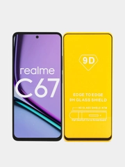 Защитное стекло 9D для Realme C67 ( Реалми С67 )