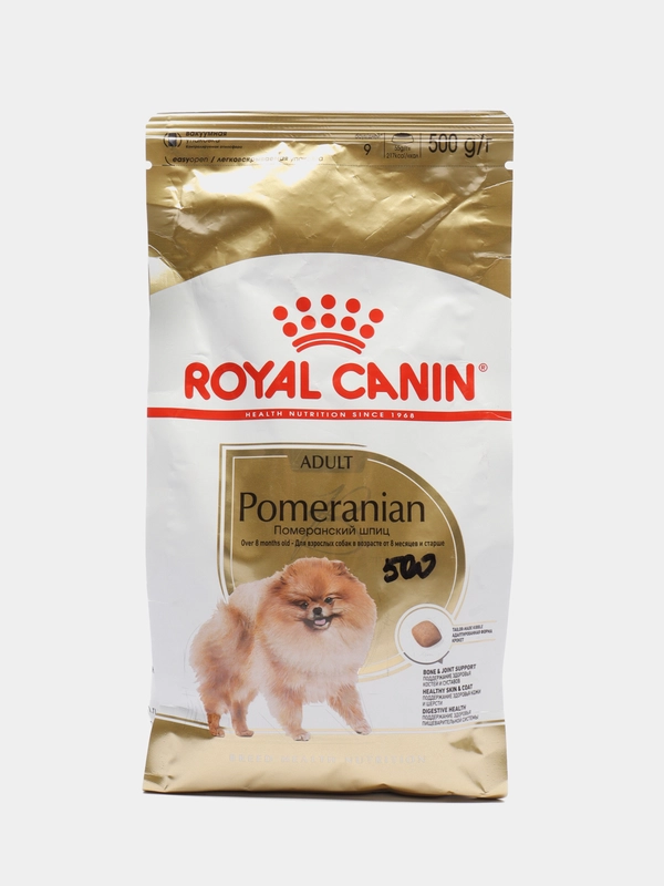 Корм сухой полнорационный для взрослых собак породы Померанский Шпиц royal canin 500гр
