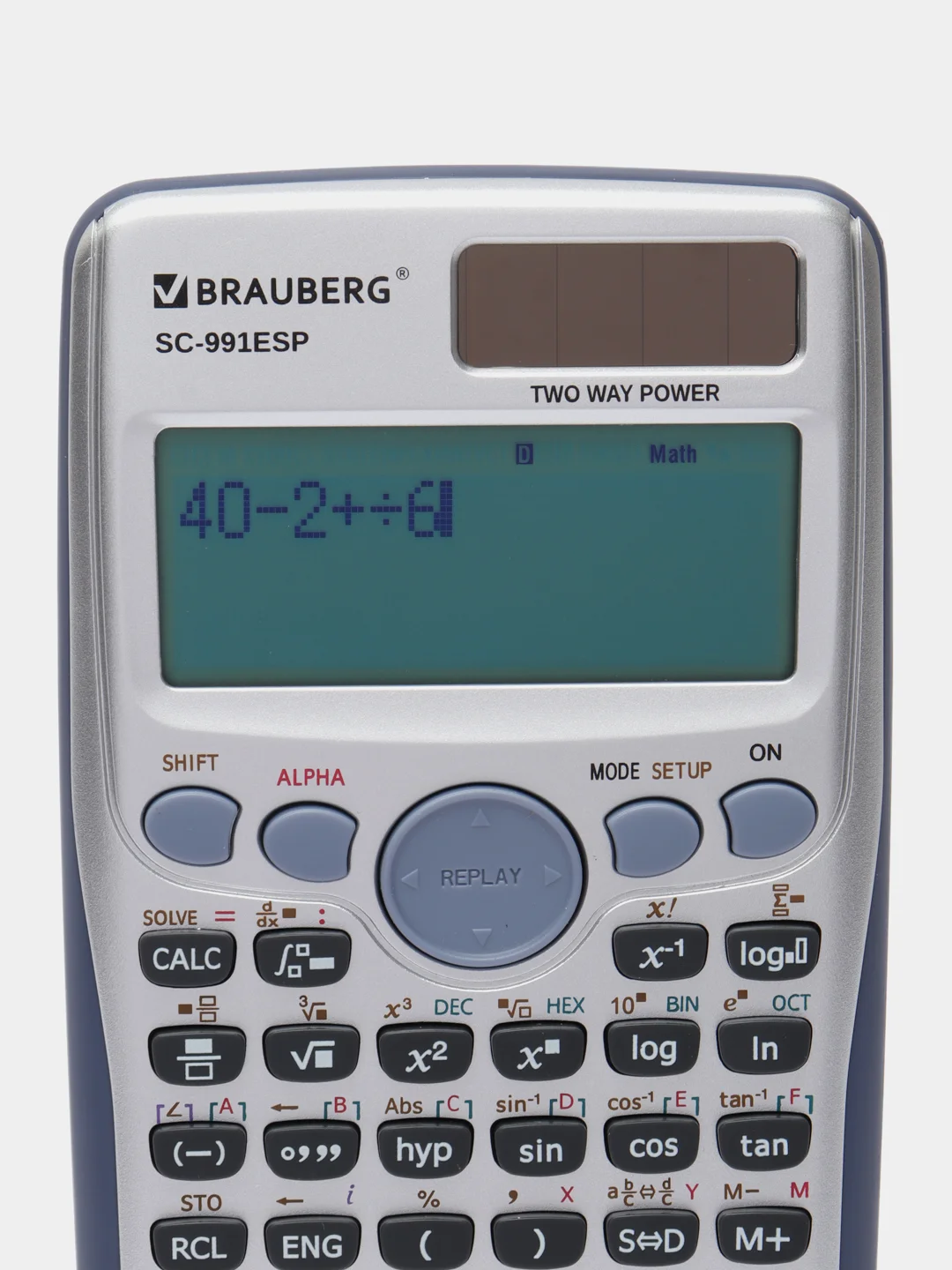 Калькулятор Brauberg SC-991ESP, инженерный непрограммируемый для ЕГЭ и ОГЭ, 417 функций