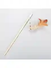 Игрушка для кошек, удочка дразнилка, Полосатая мышка для кошки, для котов, для котят, 40см