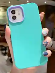 Бирюзовый чехол iPhone 11 / 12 13 Pro Max / силиконовый на айфон про макс