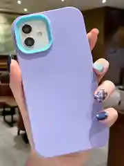 Сиреневый чехол iPhone 11 / 12 13 Pro Max / силиконовый на айфон про макс