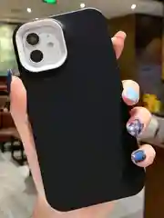 Черный чехол iPhone 11 / 12 13 Pro Max / силиконовый на айфон про макс