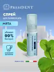 Спрей PRESIDENT "Mint" Ментол,без спирта, 20 мл