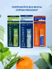 Спрей PRESIDENT "Mint" Ментол,без спирта, 20 мл