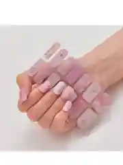 Розовый лаковые полоски для ногтей, топ лак