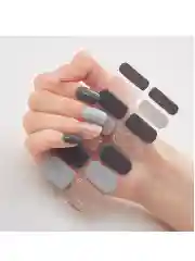Серый лаковые полоски для ногтей, топ лак