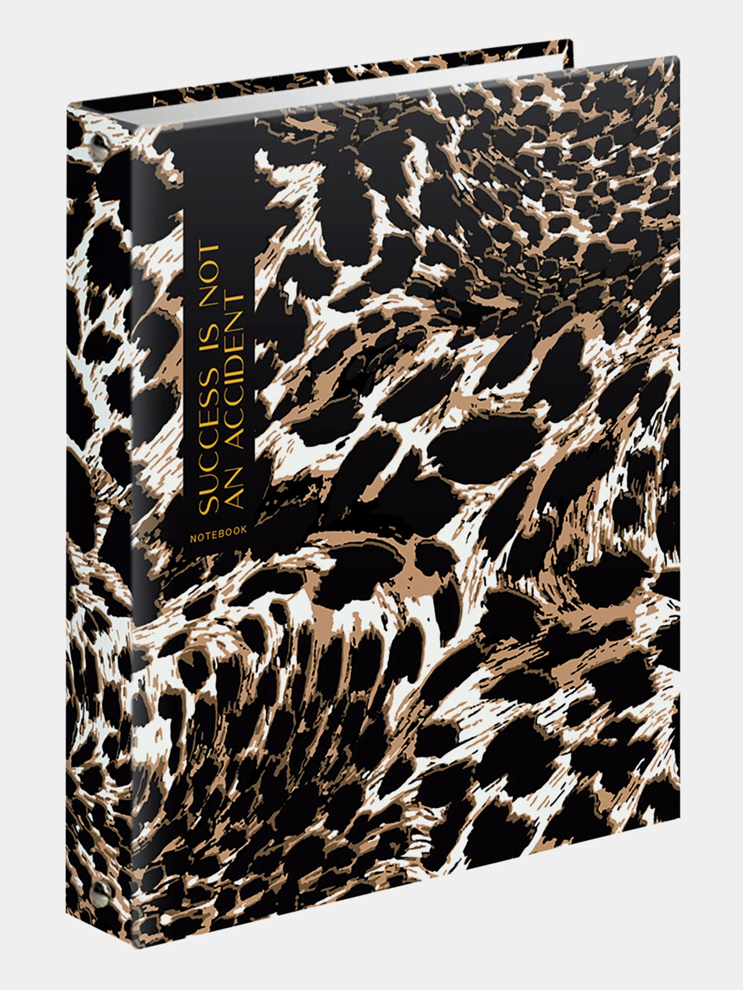 Тетрадь на кольцах Brauberg Leopard, 404712, А5, в клетку, со сменным блоком, 120 листов