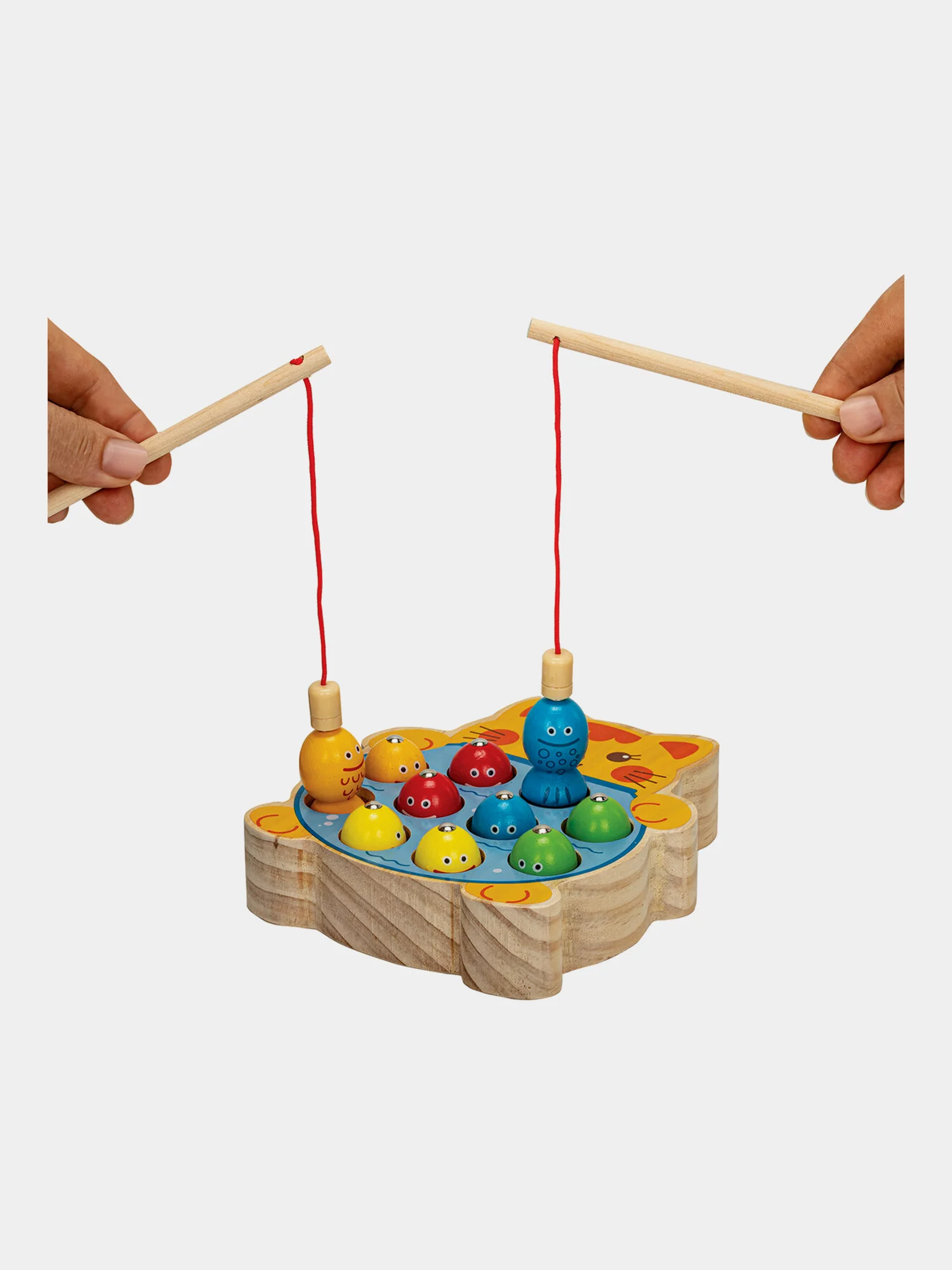Сортер Brauberg Kids, 665246, для малышей, магнитная рыбалка, развивающие игрушки, дерево