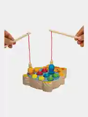 Сортер Brauberg Kids, 665246, для малышей, магнитная рыбалка, развивающие игрушки, дерево
