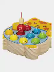 Сортер Brauberg Kids, 665246, для малышей, магнитная рыбалка, развивающие игрушки, дерево