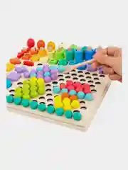 Сортер Brauberg Kids, 665248, для малышей, мозаика с шариками, развивающие игрушки, дерево