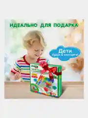 Сортер Brauberg Kids, 665248, для малышей, мозаика с шариками, развивающие игрушки, дерево