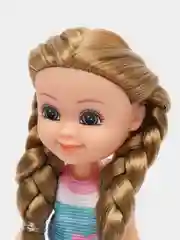 Алый игровой набор "Кукла ТМ "Miss Kapriz", 15 см, на машине, самокате, лыжах, роликовых коньках