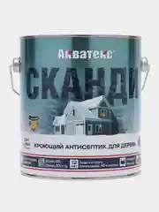 Акватекс Сканди, пропитка по дереву, цвет Альпийское утро, 2,5 л