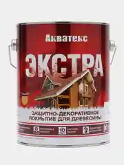 Белый акватекс Экстра, пропитка по дереву, цвет Белый, 2,7 л