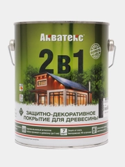Акватекс 2 в 1, пропитка по дереву, Венге, 2,7 л