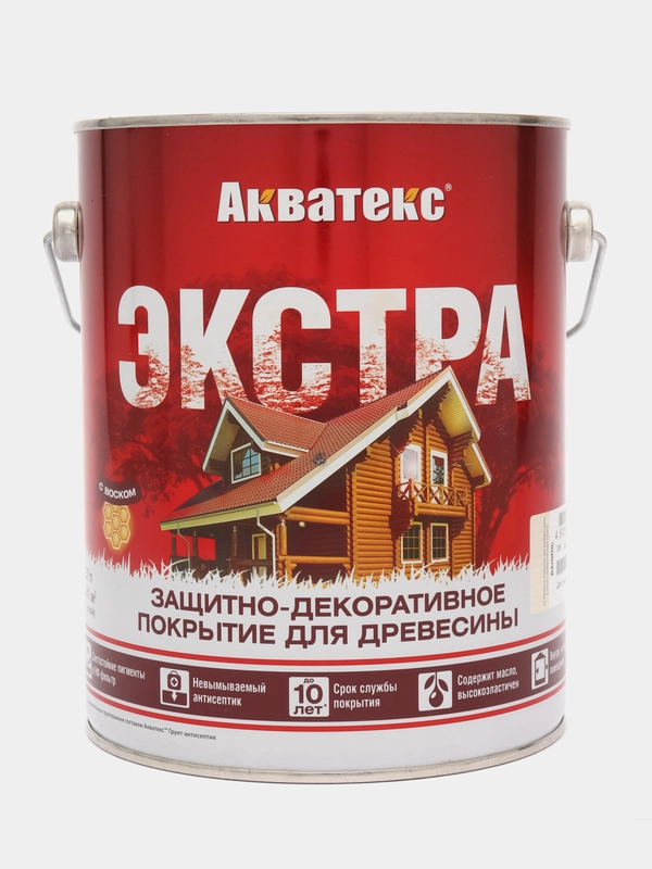 Акватекс Экстра, пропитка по дереву, цвет Ваниль, 2,7 л