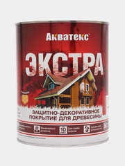 Акватекс Экстра, пропитка по дереву, цвет Красное дерево, 2,7 л