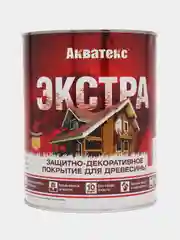 Акватекс Экстра, пропитка по дереву, цвет Красное дерево, 2,7 л