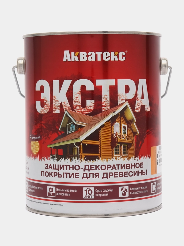 Акватекс Экстра, пропитка по дереву, цвет Орегон, 2,7 л