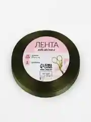 Лесной зеленый лента атласная, 6 мм, 12 мм, 25 мм