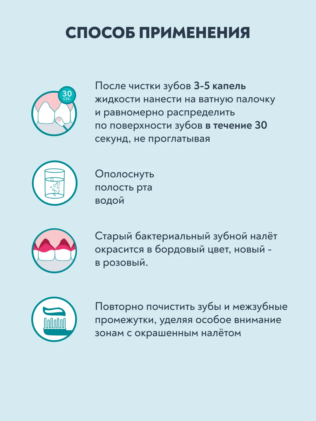 Жидкость для определения налёта PRESIDENT Plaque Test, 10 мл
