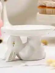 Тортовница, блюдо для тортов и пироженных, кролик