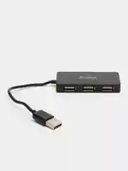 Черный разветвитель универсальный USB -hub, 4 порта