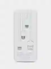 Белый powerbank со встроенными кабелями, Lightning, Type-C, 10000 mAh