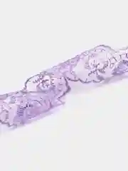 Сиреневый кружево, органза, 2 м, ширина 4 см