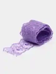 Сиреневый кружево, органза, 2 м, ширина 4 см