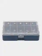 Синий крючки рыболовные, набор - 50 штук (размеры 3,4,5,6,7,8,9,10,11,12 по 5 шт. каждого)