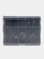 Синий крючки рыболовные, набор - 50 штук (размеры 3,4,5,6,7,8,9,10,11,12 по 5 шт. каждого)