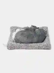 Серебряный спящий щенок, для машины
