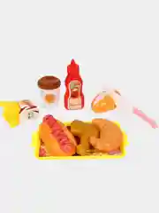 Игровой набор продуктов детский "Продукты фастфуд для кафе"