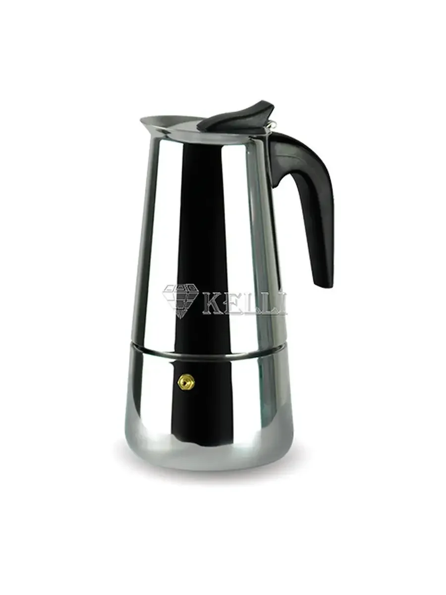 Кофеварка гейзерная Kelli KL-3019, 450 мл, на 9 чашек